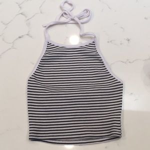 ✨Striped Halter Crop Top✨